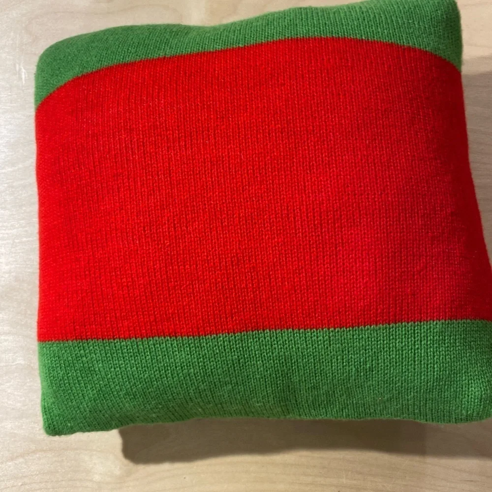 Festive Snowman Knit Pillow (OA)